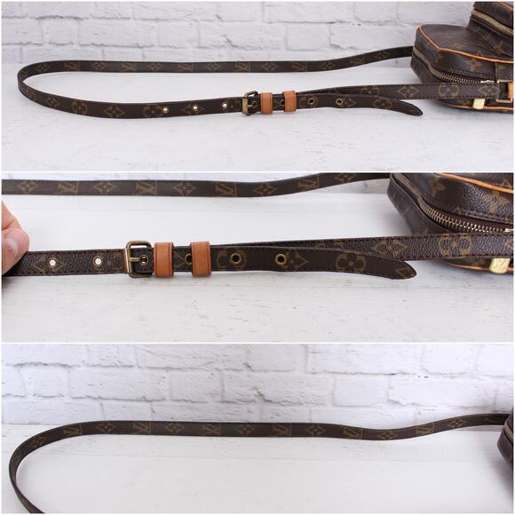 Louis Vuitton Amazon Crossbody Monogram Shoulder Bag Leather Small Purse A4067 - Picture 8 of 12